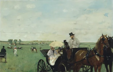 Beim Pferderennen auf dem Land